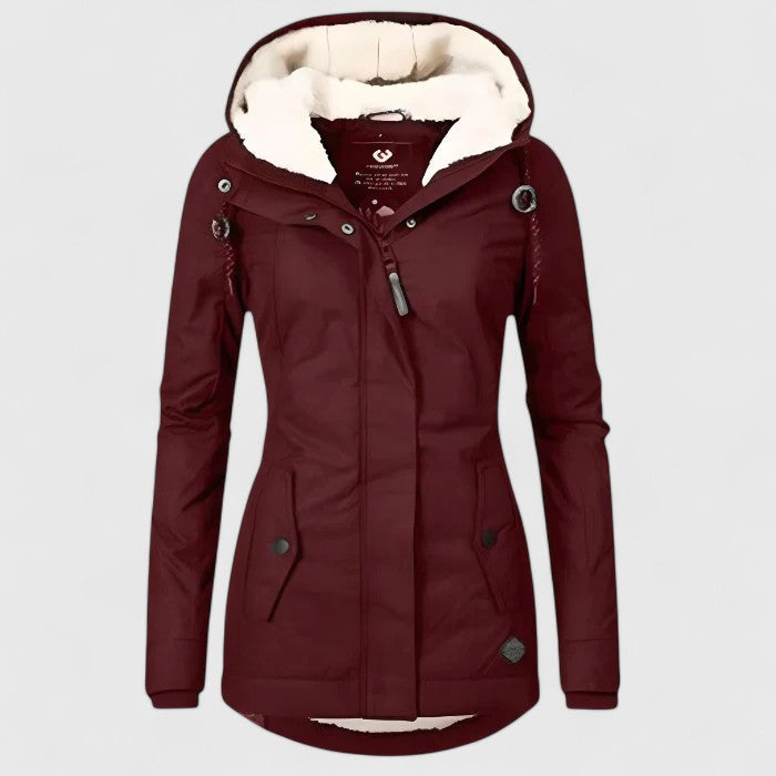 Seravia - Water-Repellent Fall Jacket with Hood