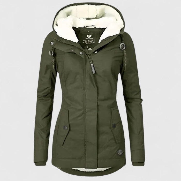 Seravia - Water-Repellent Fall Jacket with Hood