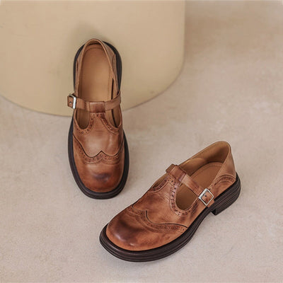 VELDA | ELEGANT LEATHER MARY JANES